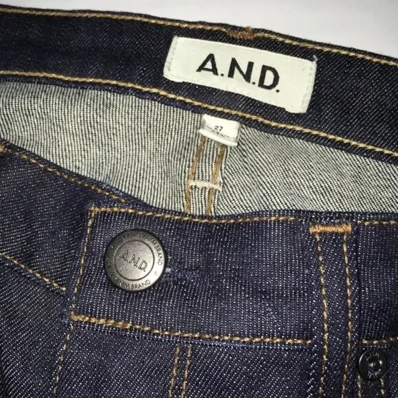 A.N.D. Slouchy Ciggie W/Slit Jeans Size 27 New! - Picture 9 of 10